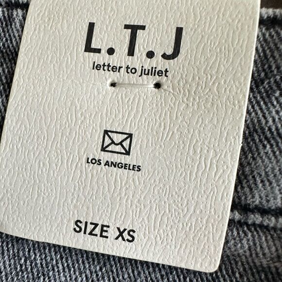 NWT Anthropologie Women’s Black Washed Shorts Distressed Raw Hem - Size XS - Picture 8 of 9